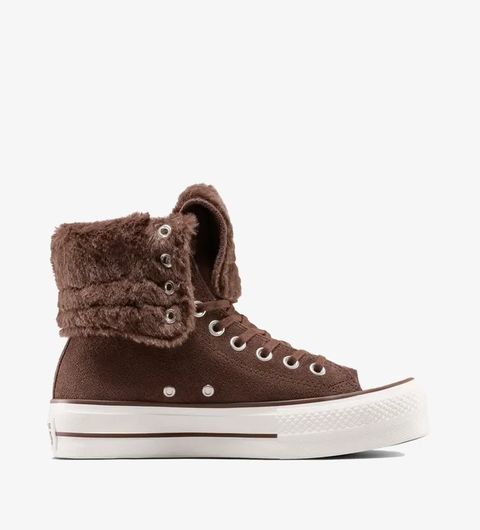 Converse Chuck Taylor All Star Fold Over Lift Kadın Kahverengi Sneaker