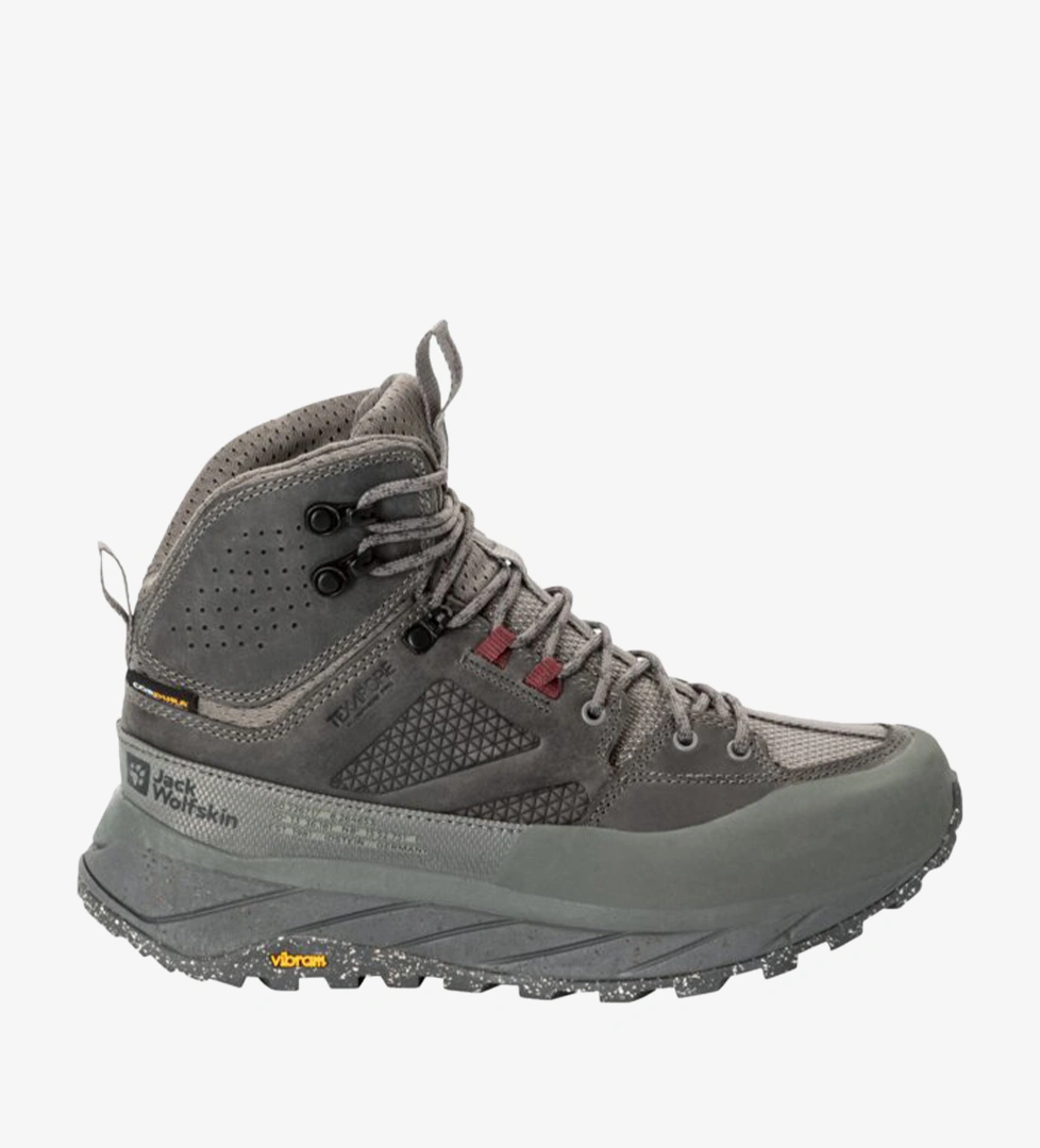 Jack Wolfskin Terraquest Texapore Mid Kadın Gri Bot - Görsel 1