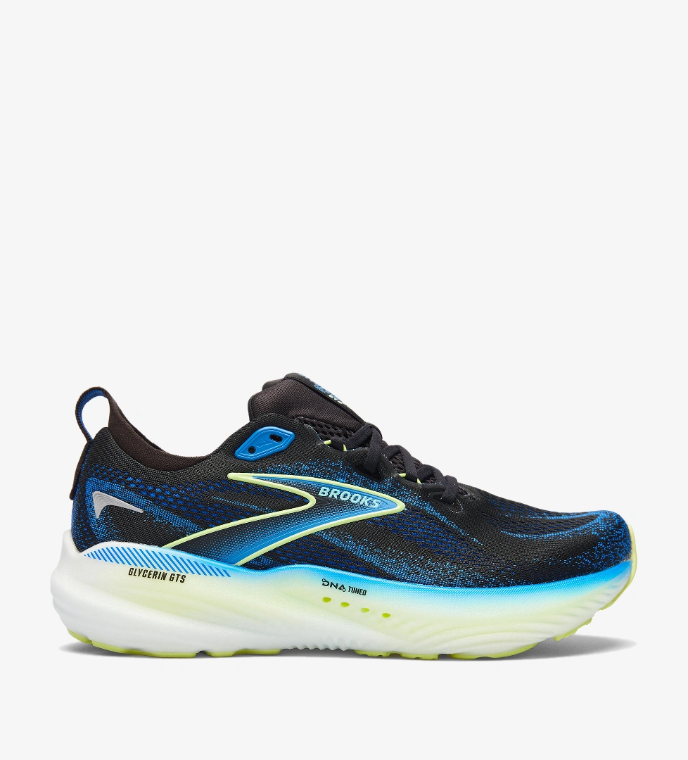 Brooks Brooks Glycerin GTS 22 Erkek Siyah/Mavi Koşu Ayakkabısı Superstep'te! Siyah - 1. görsel