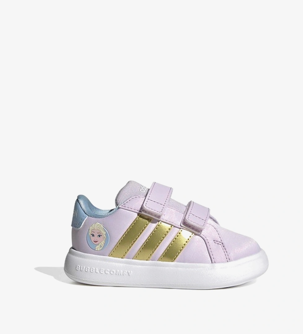 adidas x Disney Grand Court Elsa Bebek Mor Spor Ayakkabı