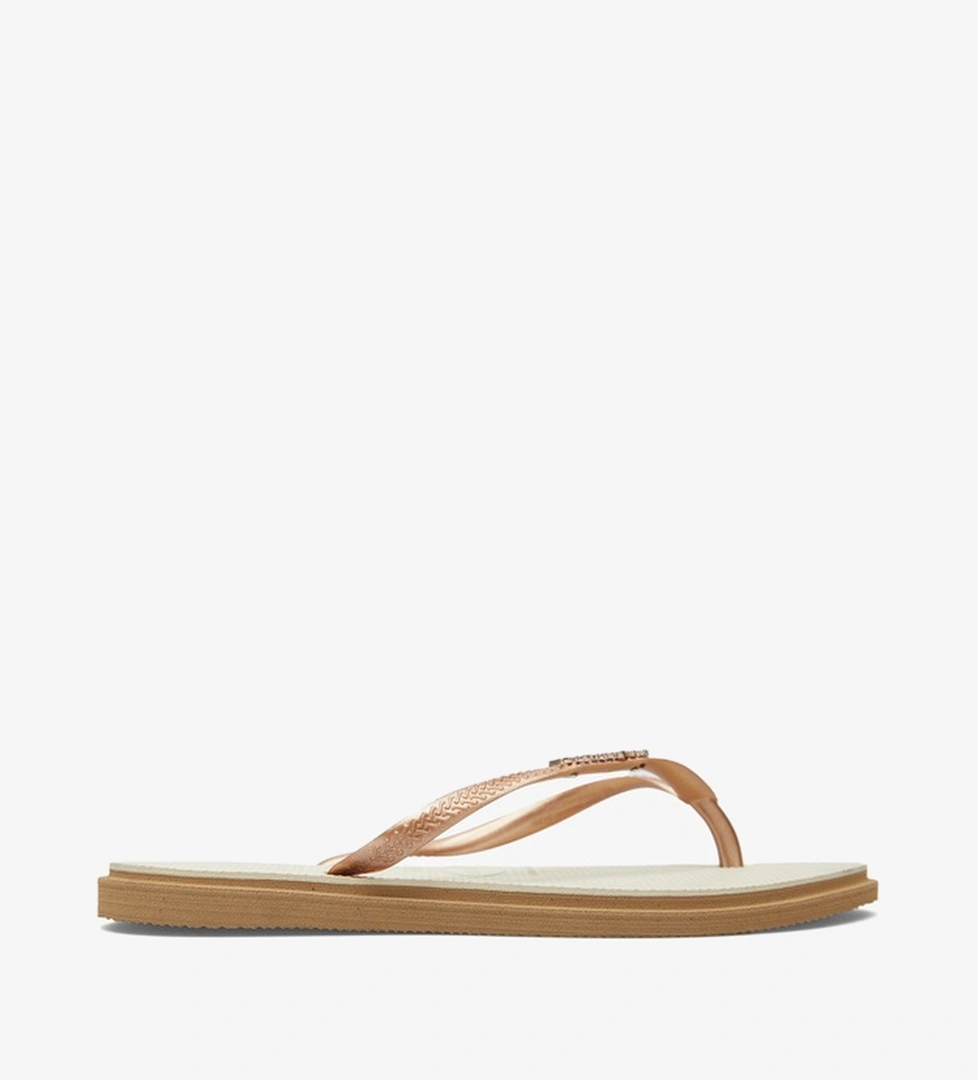 Havaianas Havaianas Bej Slim Point Kadın Kahverengi Terlik Superstep'te! Bej - 1. görsel