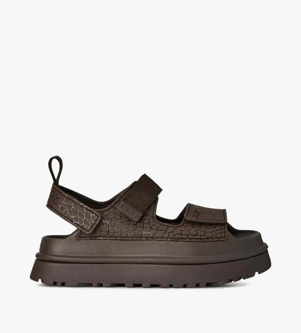 Ugg Goldenglow Embossed Kadın Kahverengi Sandalet