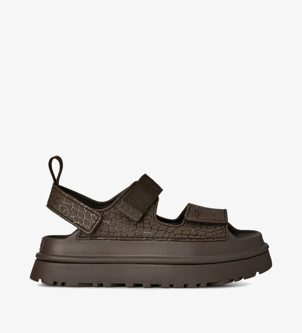 Ugg Goldenglow Embossed Kadın Kahverengi Sandalet
