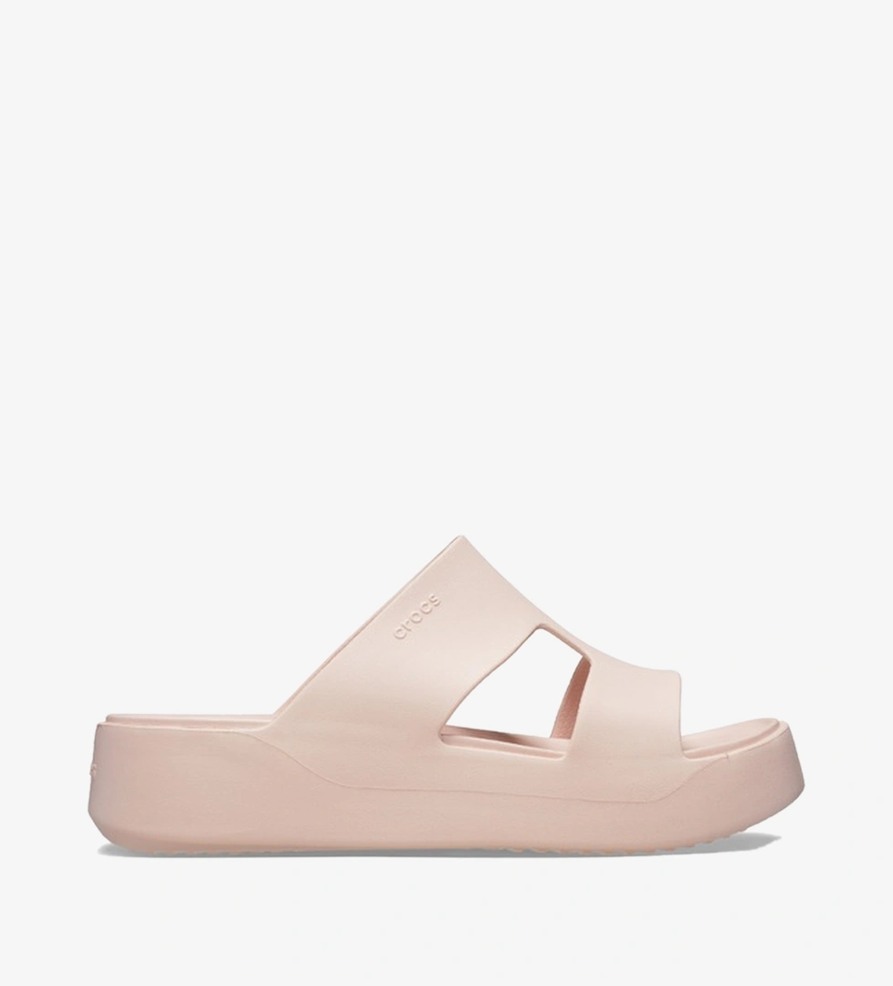 Crocs Getaway Platform H-Strap Kadın Bej Terlik