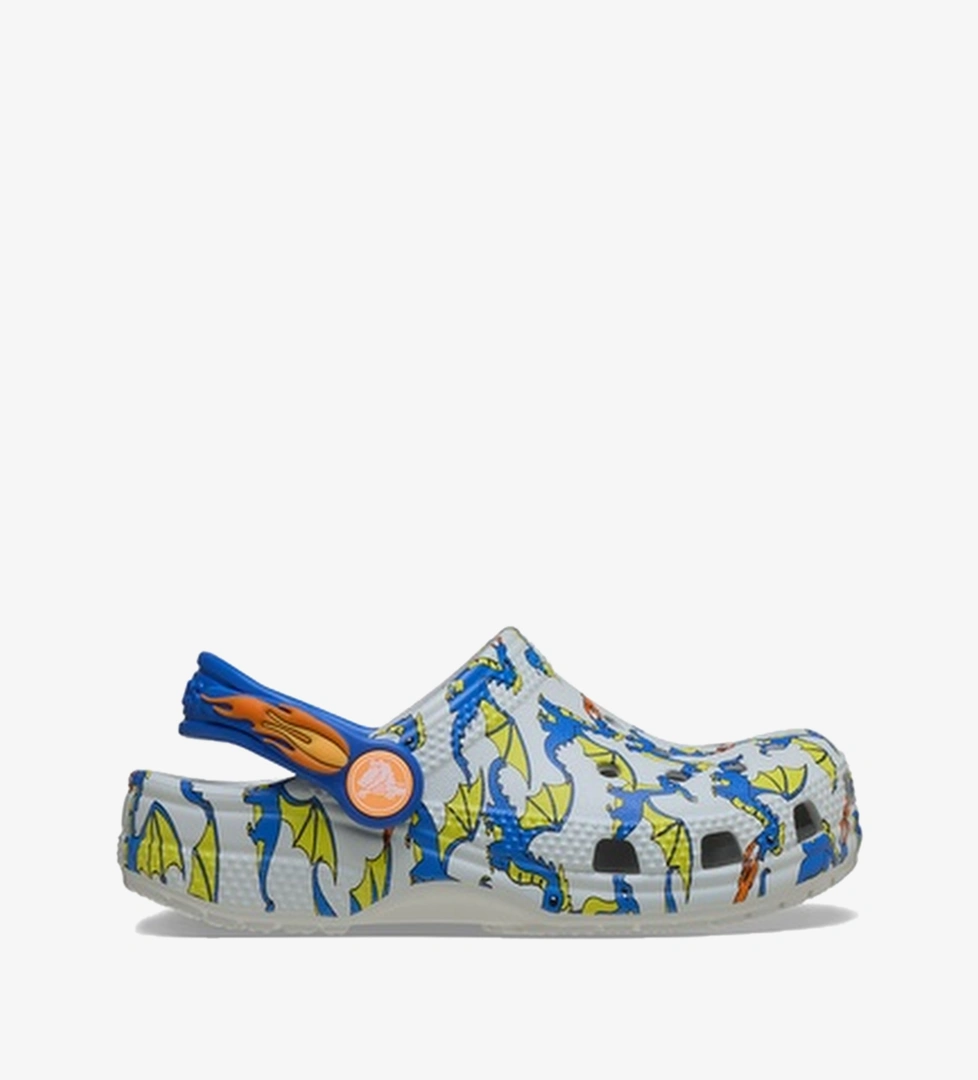 Crocs Classic Dragon Graphic Clog Çocuk Renkli Sandalet