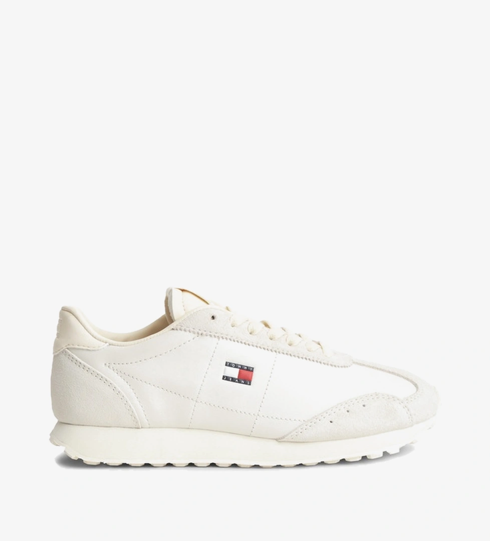Tommy Hilfiger Retro Runner Archive Kadın Krem Spor Ayakkabı