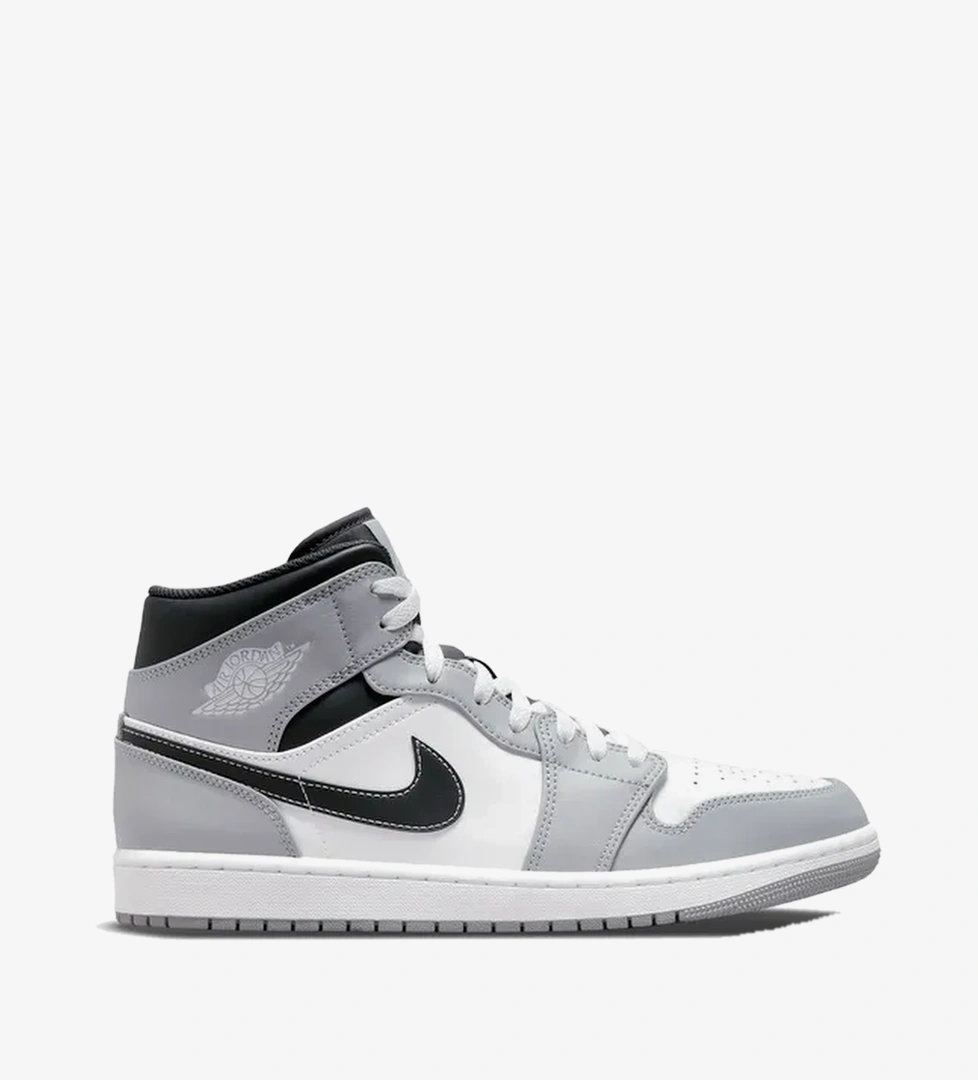 Jordan Air 1 Mid Erkek Gri Spor Ayakkabı