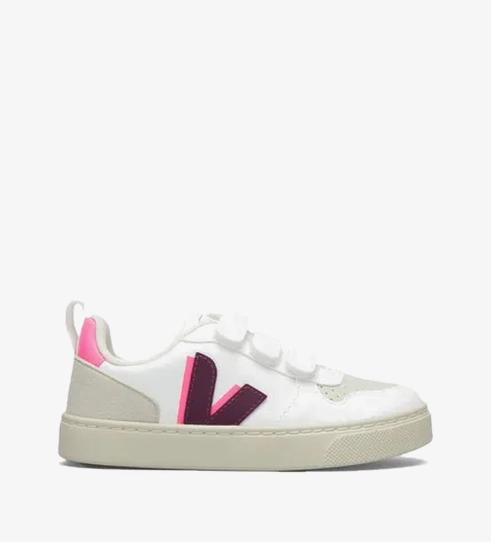 Veja Small V-10 W Cwl Çocuk Beyaz/Kırmızı Sneaker