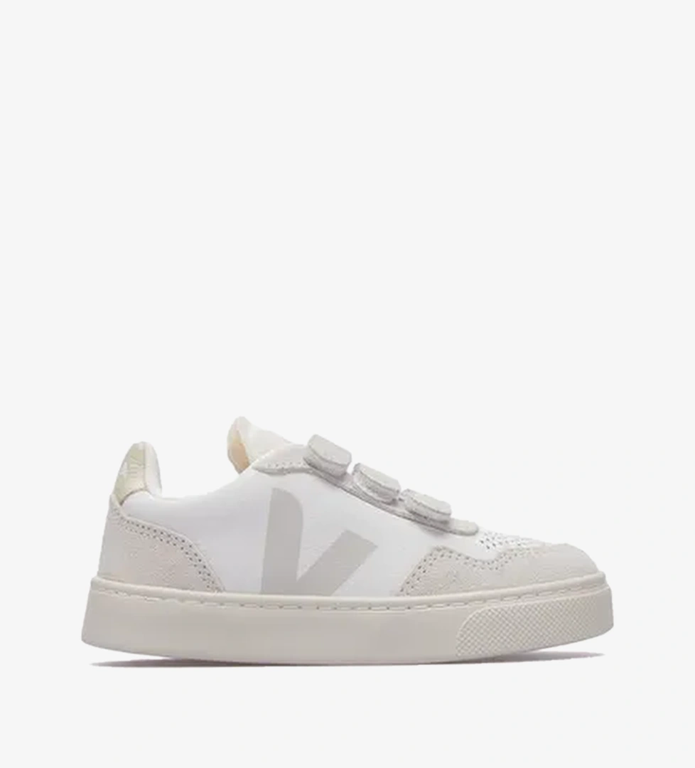 Veja V-90 Leather Çocuk Beyaz Sneaker
