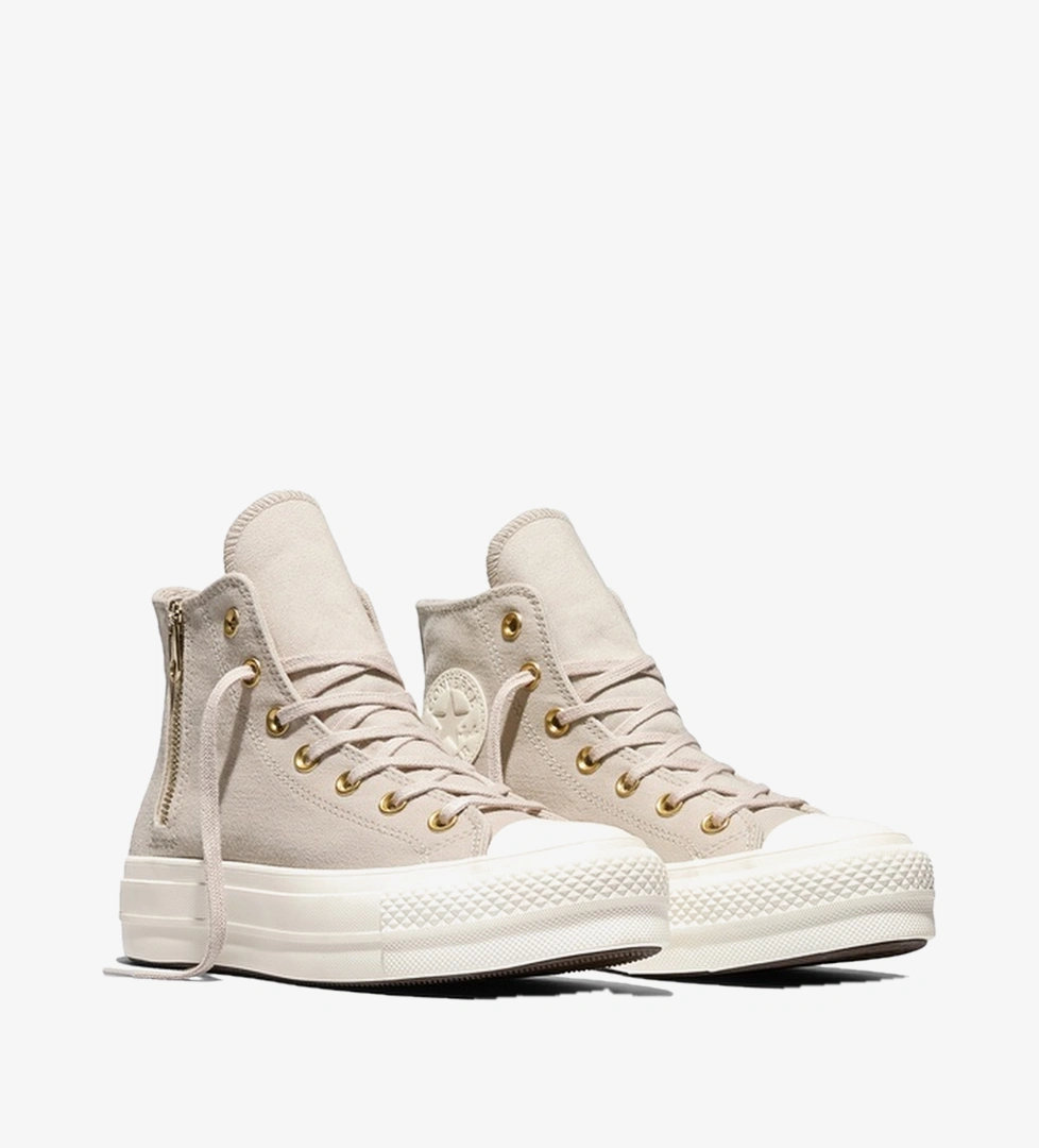 Converse Chuck Taylor All Star Platform Lift Krem Sneaker