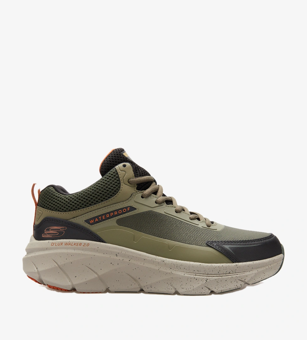 Skechers D'Lux Walker 2.0 - Grailo Erkek Siyah/Gri Spor Ayakkabı