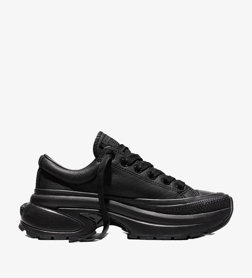 Converse Run Star Crush Deri Unisex Siyah Sneaker