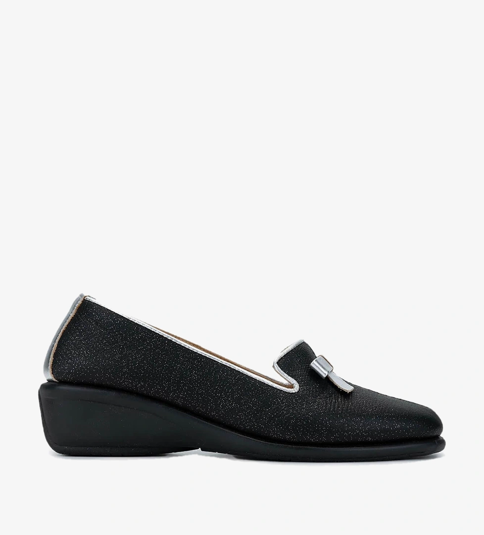 Relax Anatomic Kadın Vegan Siyah Mokasen & Loafer Ayakkabı