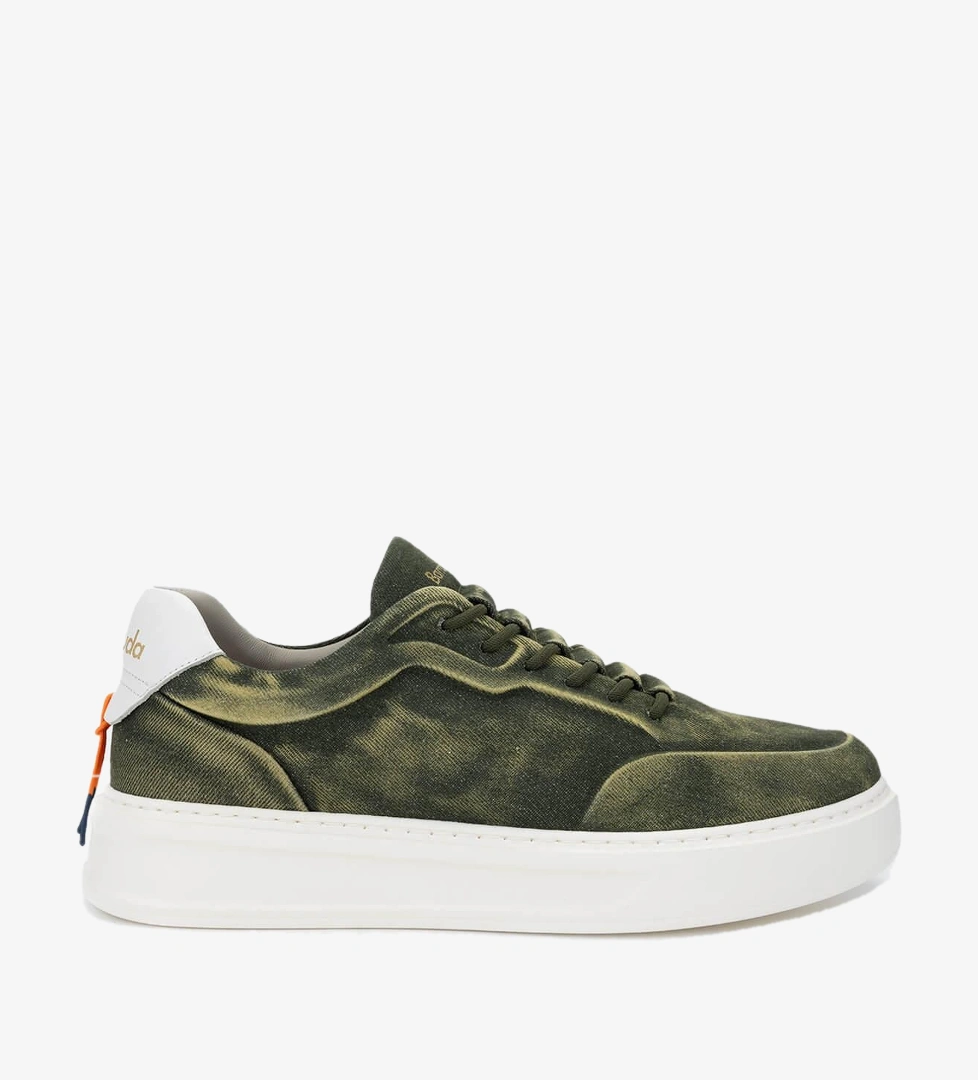 Barracuda Erkek Hakiki Deri Yeşil/Beyaz Sneakers & Spor Ayakkabı