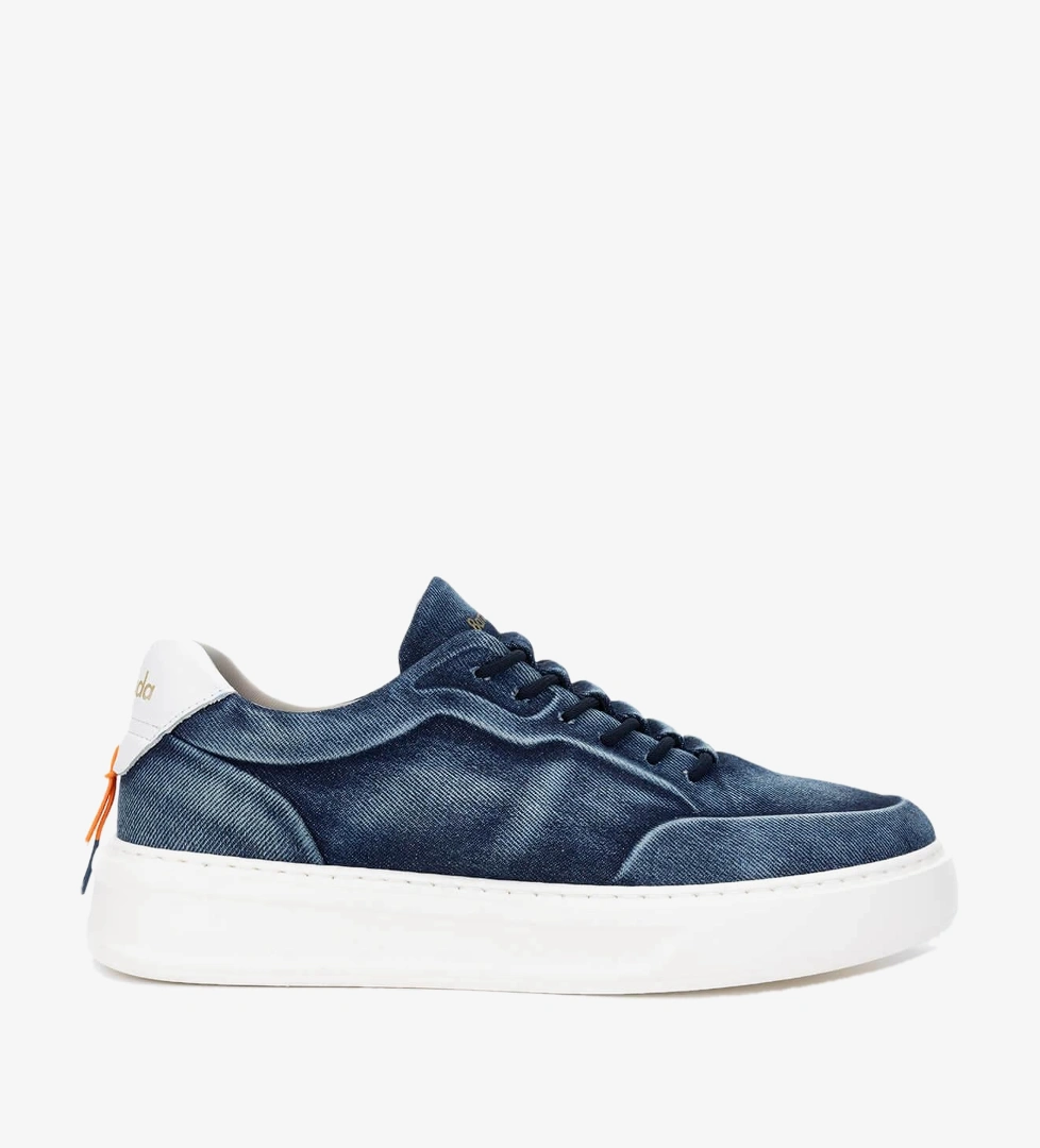 Barracuda Erkek Hakiki Deri Mavi/Beyaz Sneakers & Spor Ayakkabı