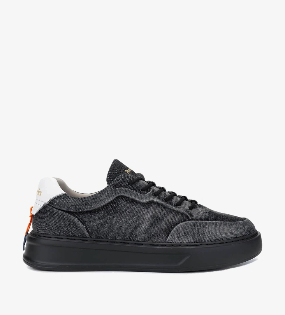 Barracuda Erkek Hakiki Deri Siyah/Beyaz Sneakers & Spor Ayakkabı