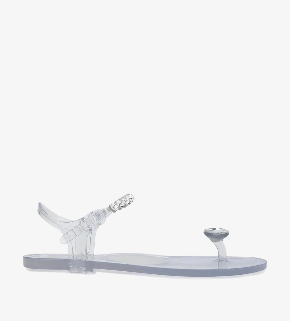 Menghi Kadın Pvc Şeffaf Parmak Arası Sandalet