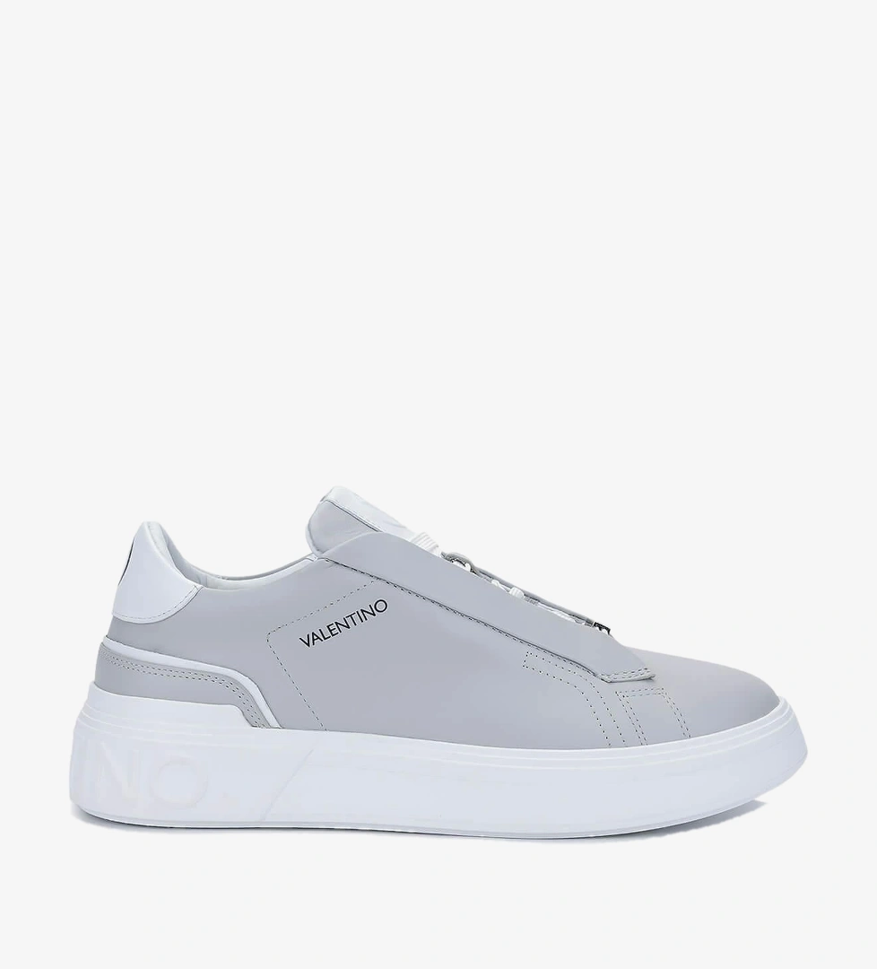 Mario Valentino Unisex Hakiki Deri Gri Sneakers & Spor Ayakkabı