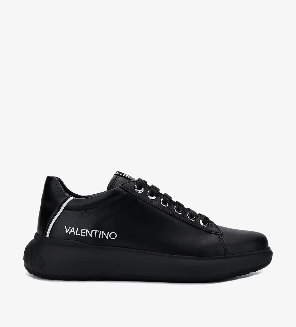 Mario Valentino Unisex Hakiki Deri Siyah Sneakers & Spor Ayakkabı