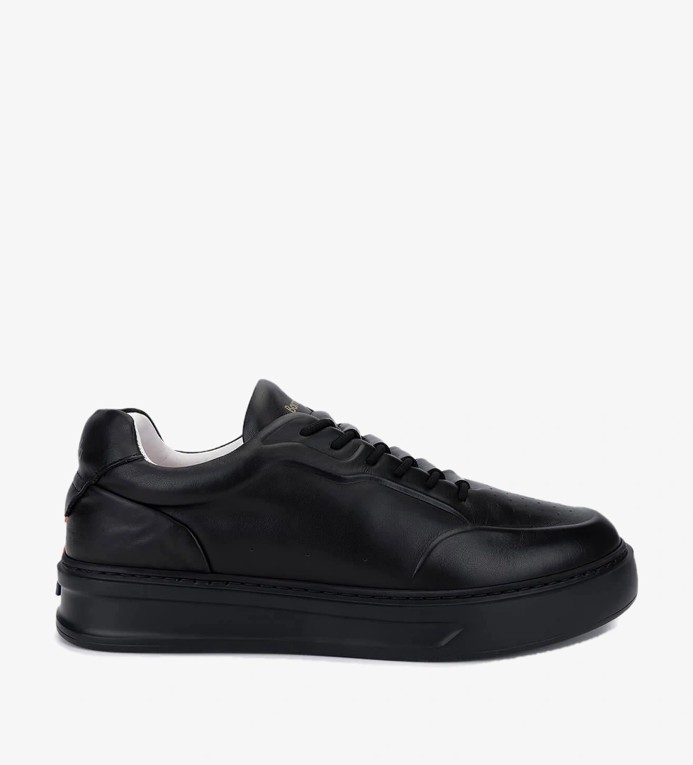 Barracuda Erkek Hakiki Deri Siyah/Siyah Deri Sneakers & Spor Ayakkabı