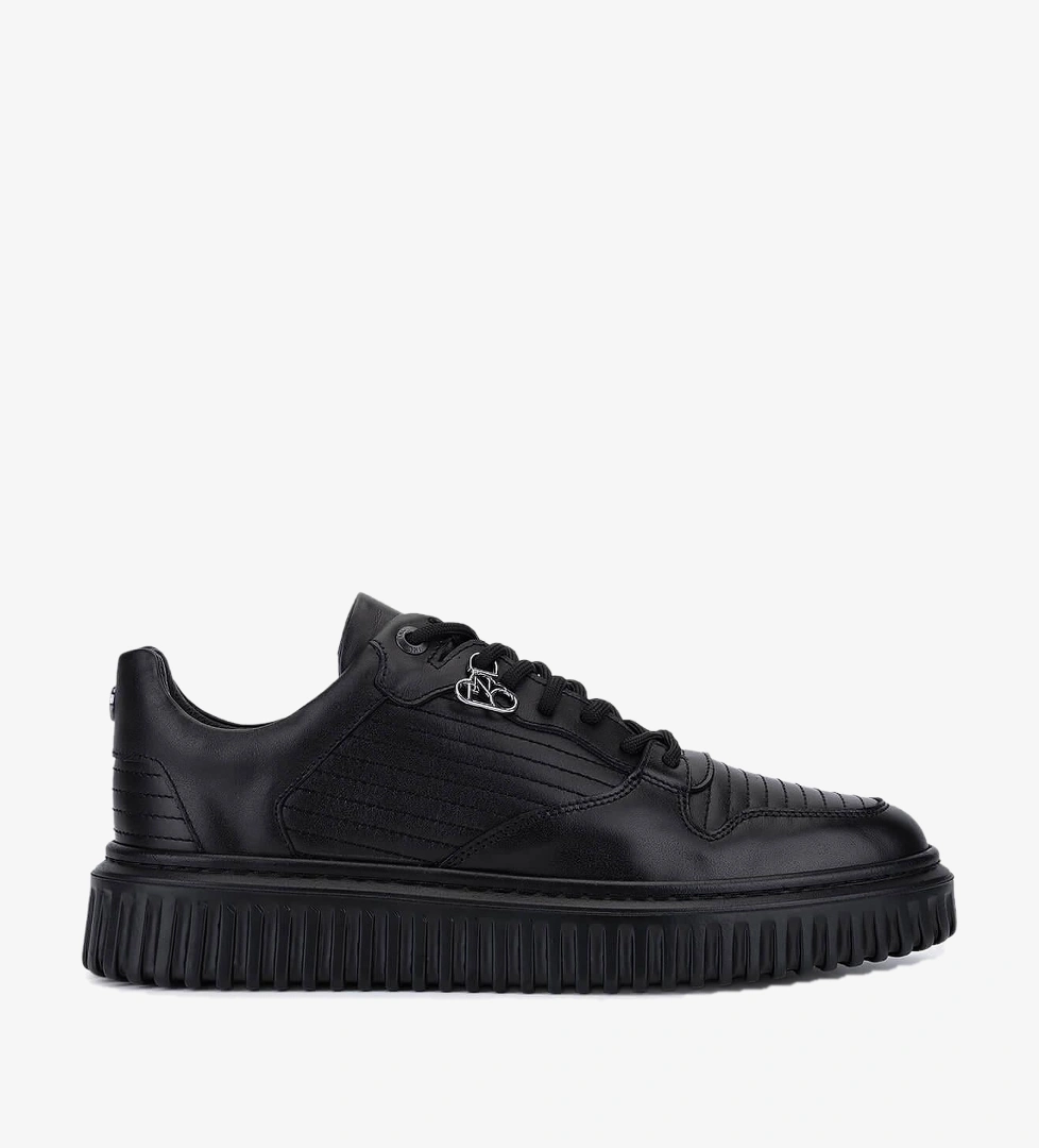 Tamer Tanca Erkek Siyah Deri Sneakers & Spor Ayakkabı