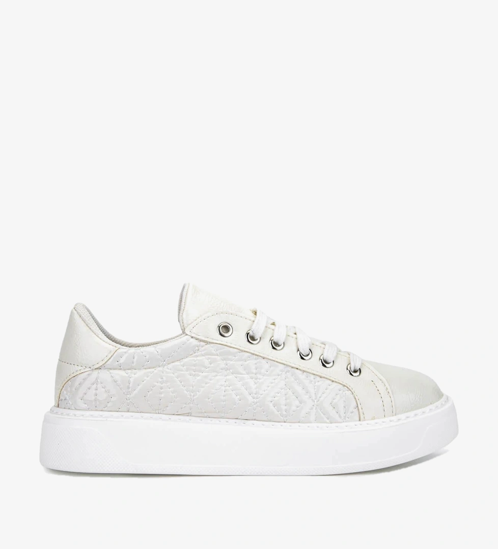 Tamer Tanca Kadın Suni Deri Beyaz Sneakers & Spor Ayakkabı