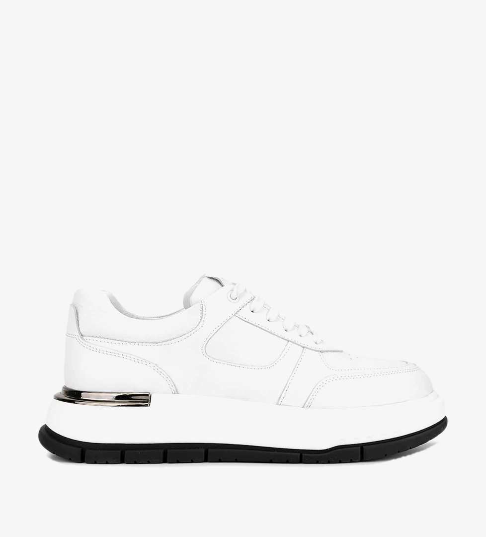 Tamer Tanca Erkek Hakiki Deri Beyaz Sneakers & Spor Ayakkabı