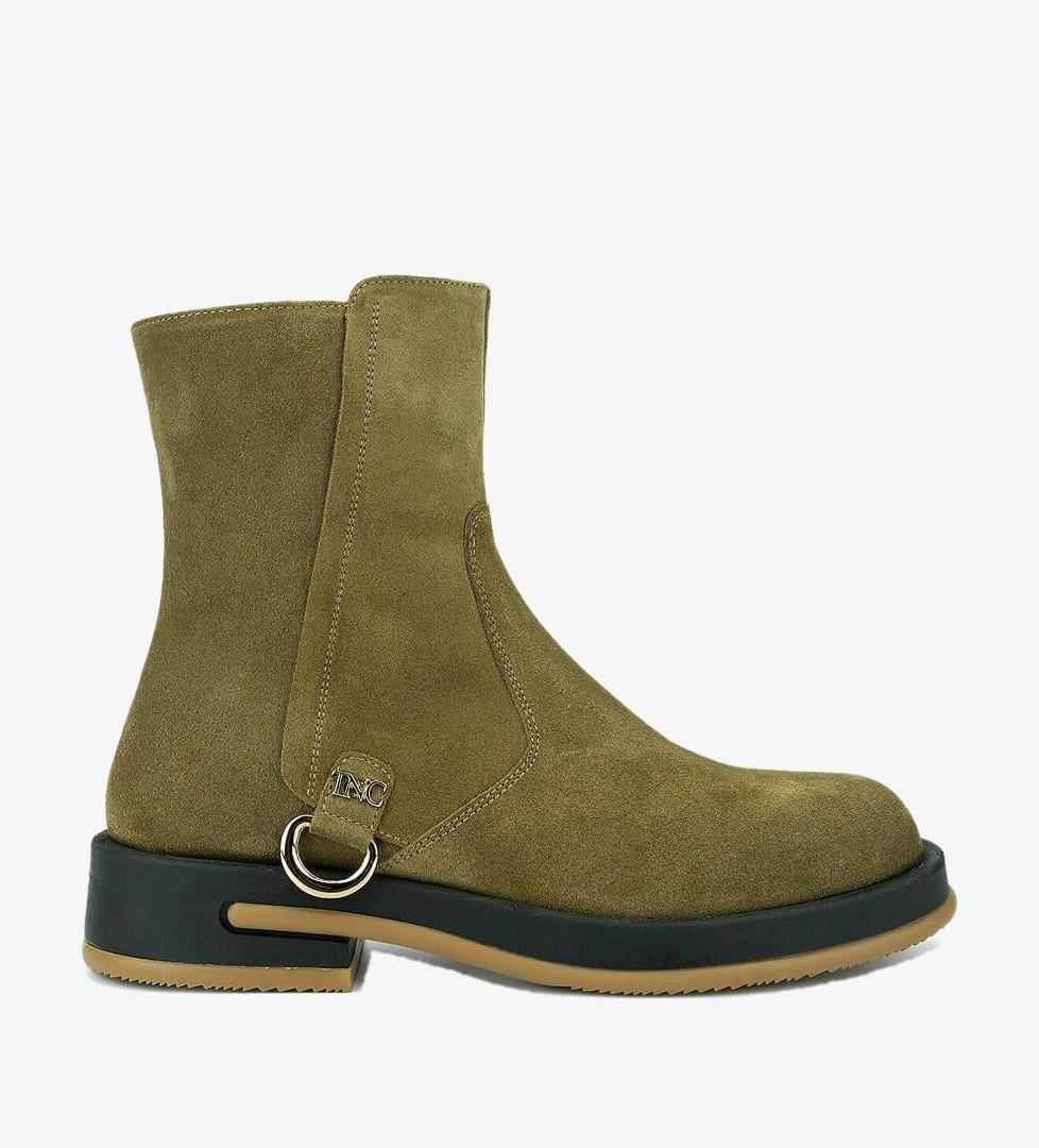 Tamer Tanca Siyah Süet Tamer Tanca Hakiki Deri Kadın Casual Bot