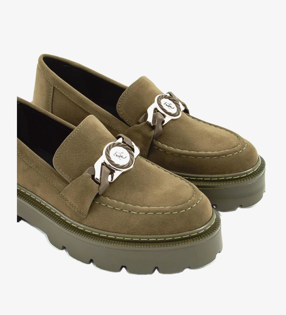 Tamer Tanca Vizon Süet Tamer Tanca Vegan Kadın Loafer Ayakkabı