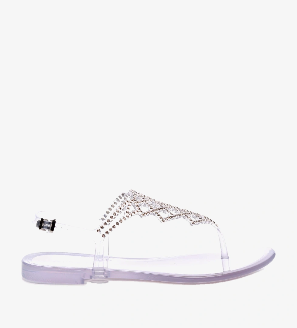 Menghi Kadın Swarovski Taş Pembe Sandalet