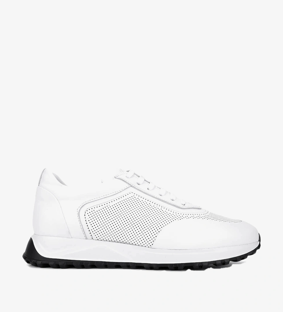 Tamer Tanca Erkek Hakiki Deri Beyaz Sneakers & Spor Ayakkabı