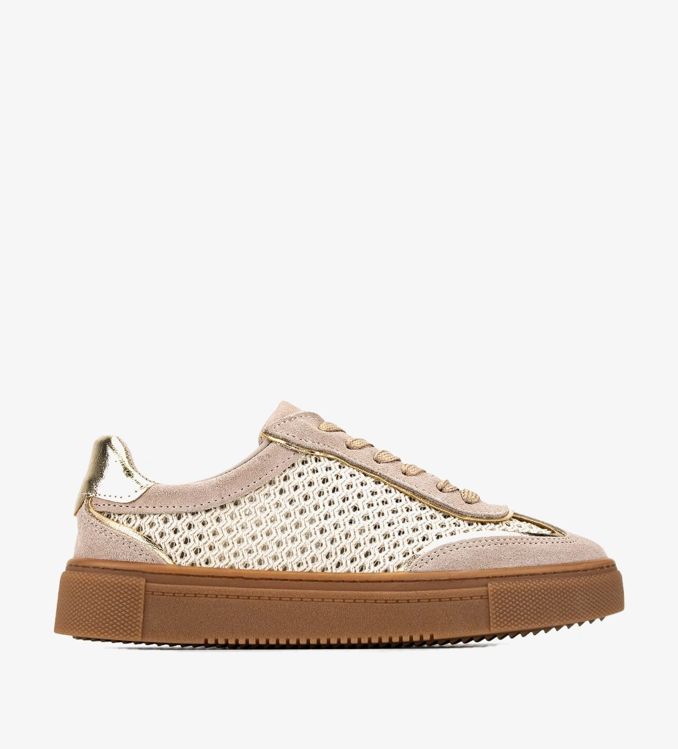 Tamer Tanca Kadın Bej Süet Sneakers & Spor Ayakkabı