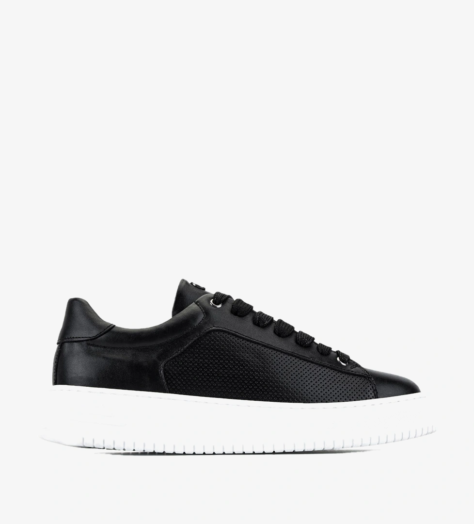 Tamer Tanca Erkek Deri Siyah Sneakers & Spor Ayakkabı