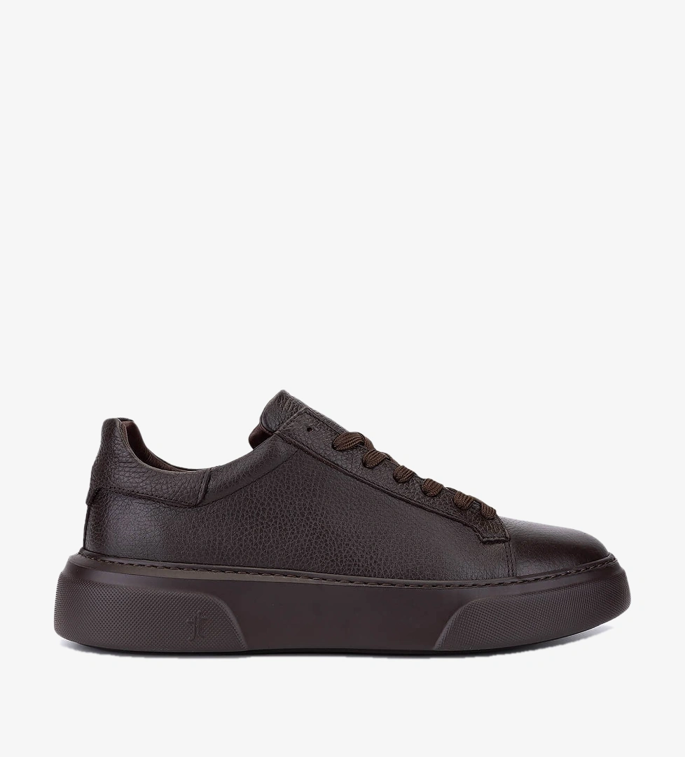 Tamer Tanca Erkek Hakiki Deri Kahverengi Taban Sneakers & Spor Ayakkabı