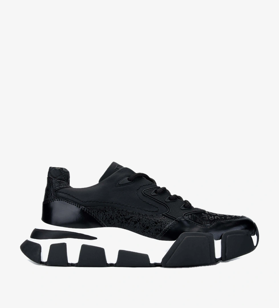 Tamer Tanca Erkek Hakiki Deri Siyah Sneakers & Spor Ayakkabı