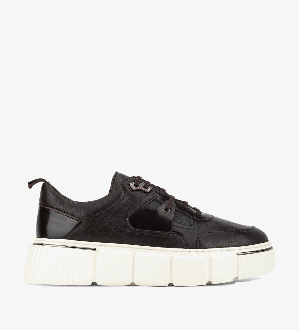 Tamer Tanca Erkek Hakiki Deri Kahverengi Sneakers & Spor Ayakkabı