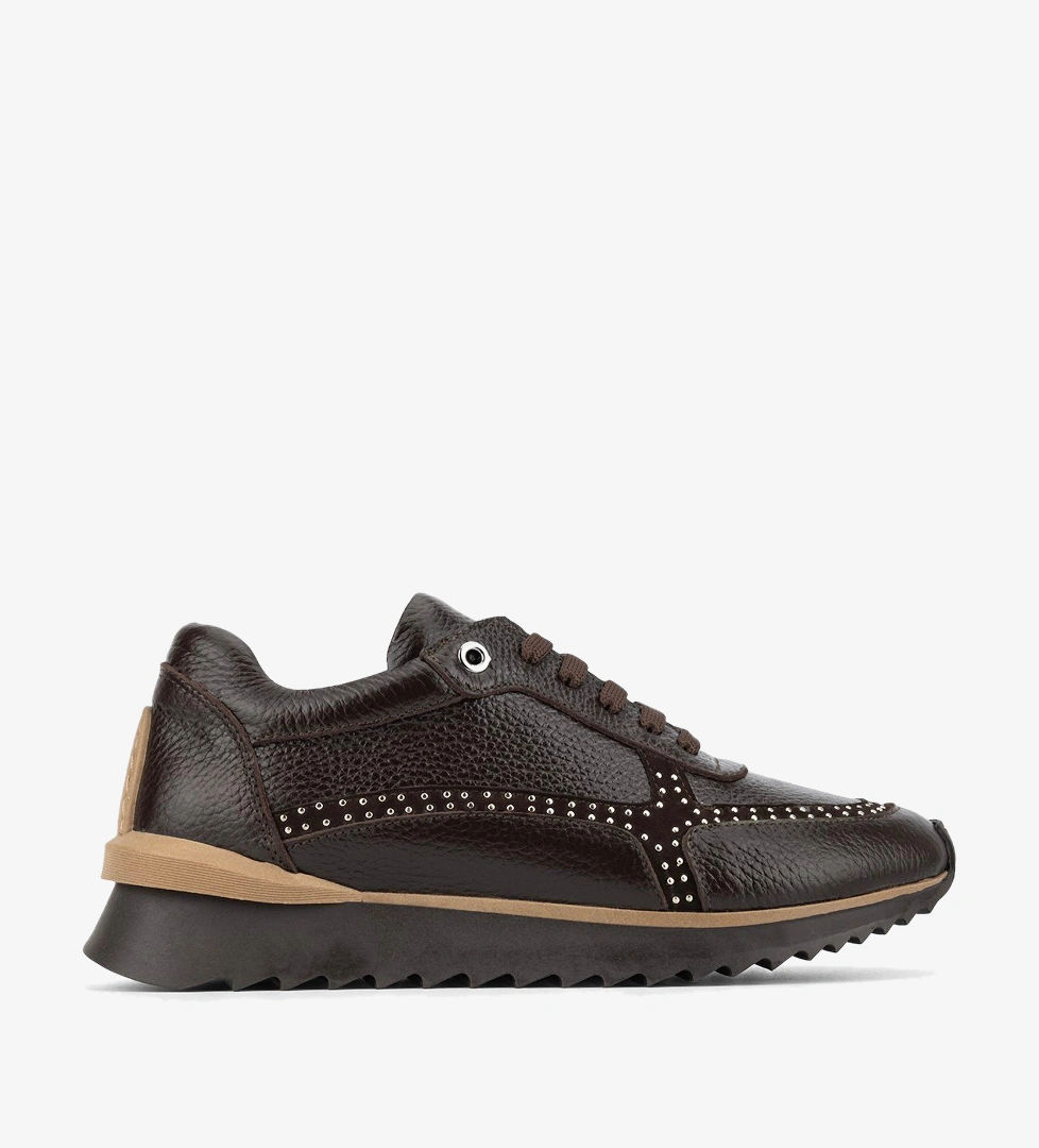 Tamer Tanca Kadın Hakiki Deri Kahverengi Sneakers & Spor Ayakkabı
