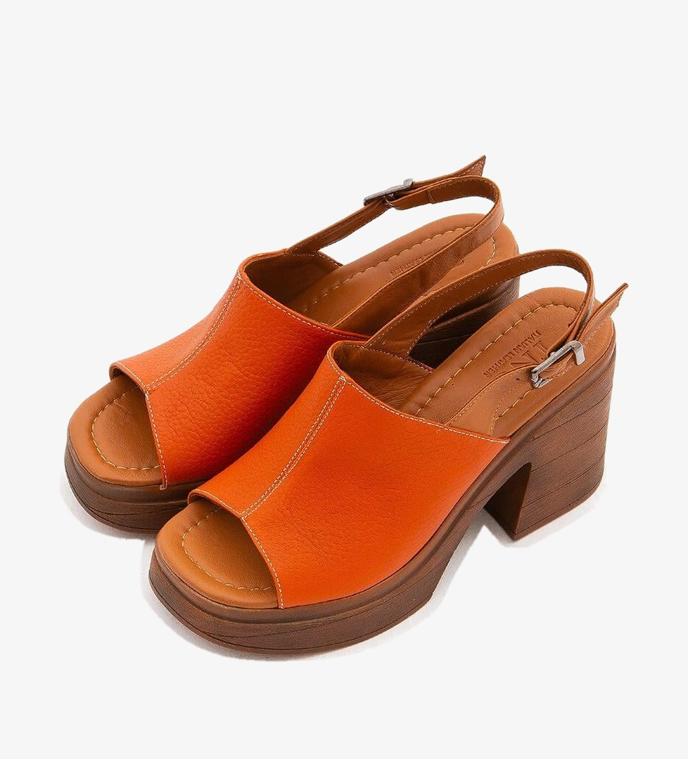 Tamer Tanca Vizon Tamer Tanca Hakiki Kadın Deri Topuklu Sandalet