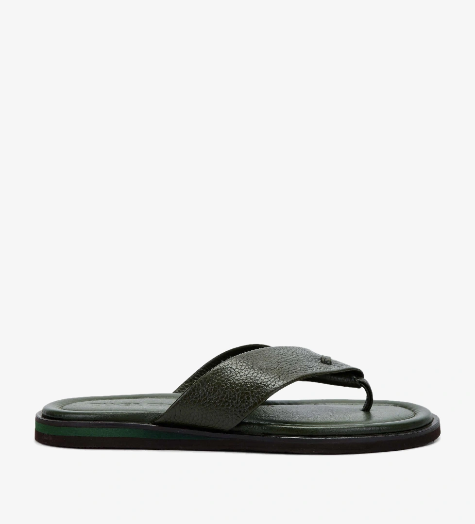 Tamer Tanca Taba Floter Tamer Tanca Hakiki Deri Erkek Parmak Arası Terlik