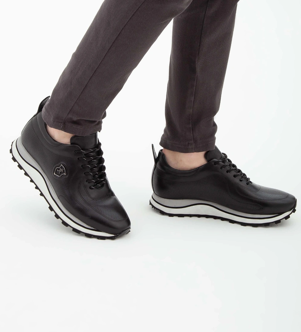 Tamer Tanca Lacivert Tamer Tanca Hakiki Erkek Deri Casual Ayakkabı