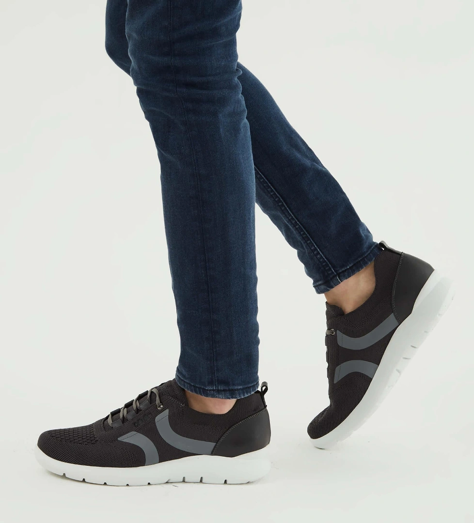 Callaghan Erkek Tekstil/Hakiki Deri Gri Sneakers & Spor Ayakkabı