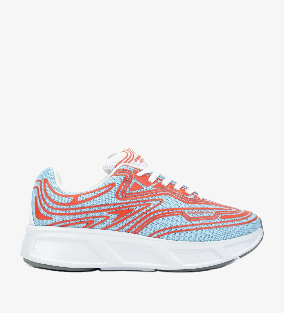 Fessura Kadın Tekstil Mavi/Mercan Sneakers & Spor Ayakkabı