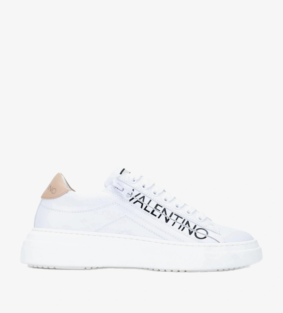 Mario Valentino Kadın Hakiki Deri Beyaz/Nude Sneakers & Spor Ayakkabı