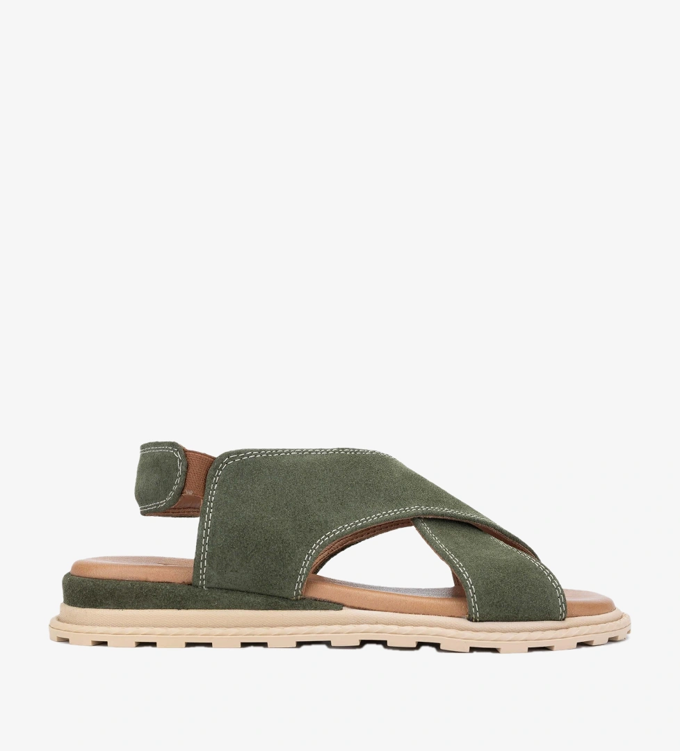 Tamer Tanca Bej Tamer Tanca Vegan Kadın Düz Sandalet