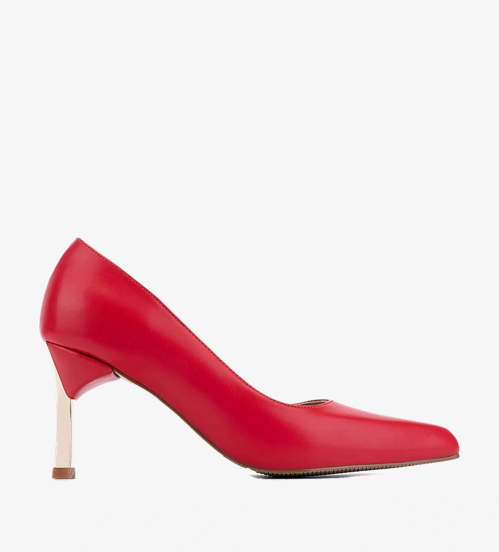 Tamer Tanca Bej Tamer Tanca Vegan Kadın Stiletto Ayakkabı