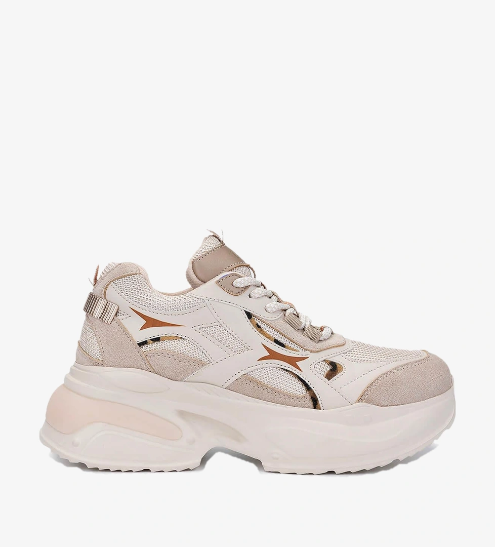 Tamer Tanca Kadın Tekstil/Vegan Bej Sneakers & Spor Ayakkabı