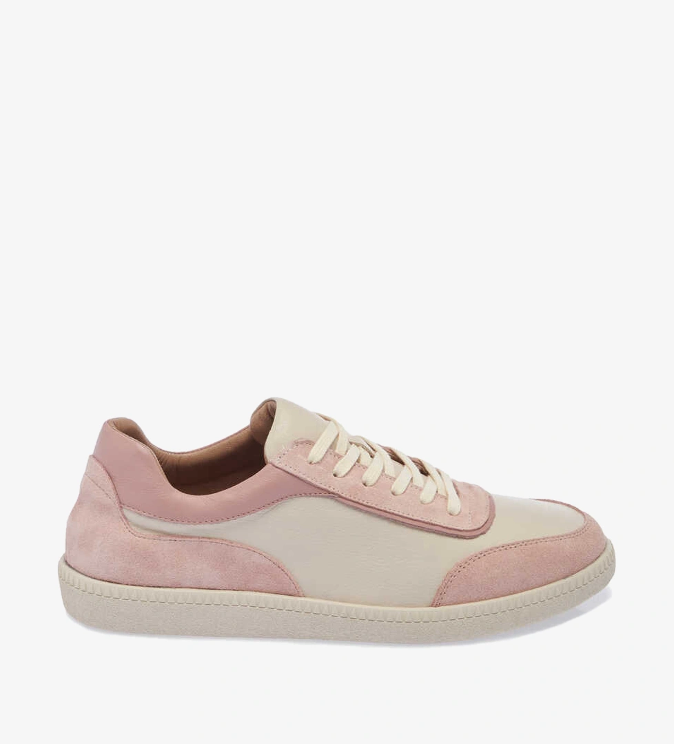 Ekru Hakiki Deri Kadın Sneaker - K24I1AY67301-R90