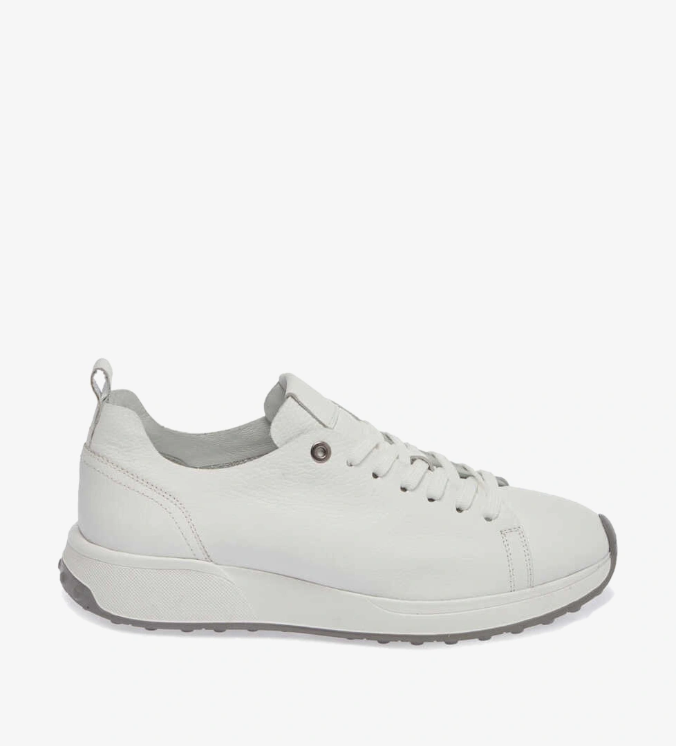 Beyaz Hakiki Deri Erkek Sneaker - E24I1AY56703-B69