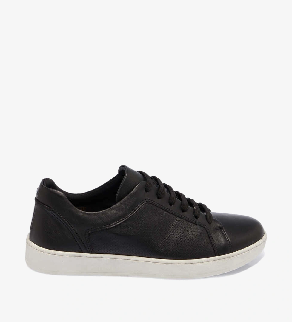 Siyah Hakiki Deri Erkek Sneaker - E24I1AY56825-A23