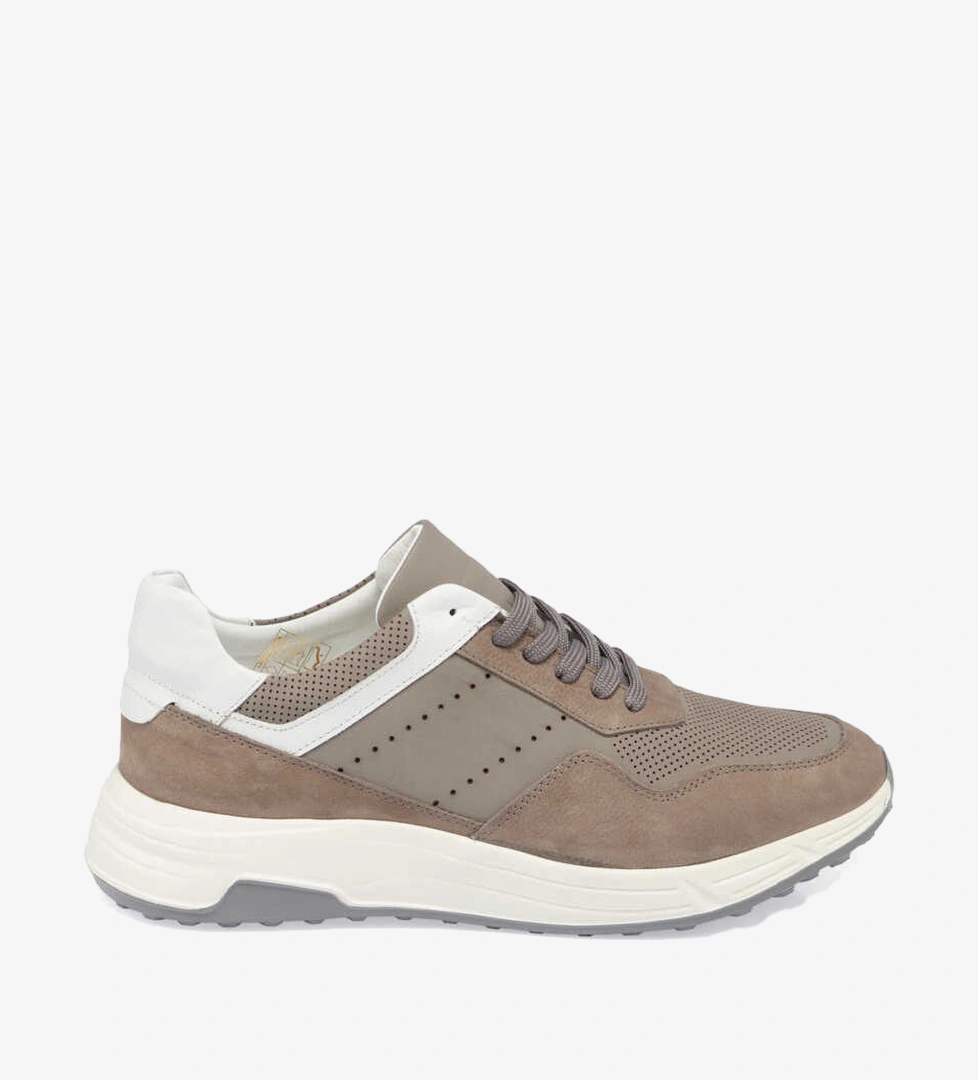 Gri Hakiki Deri Erkek Sneaker - E24I1AY56859-B43
